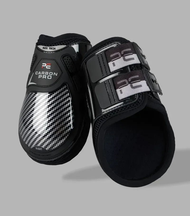 Premier Equine Small Carbon Pro Fetlock Boots in Black