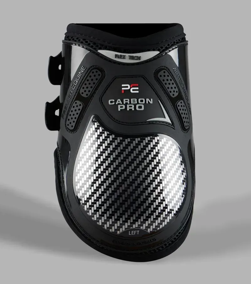 Premier Equine Small Carbon Pro Fetlock Boots in Black-1
