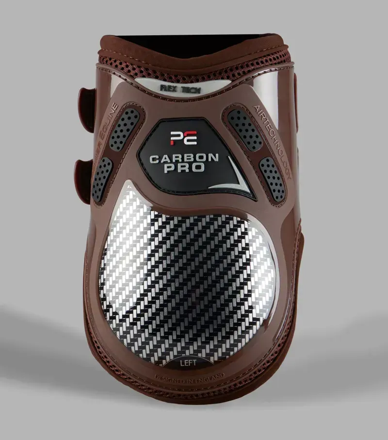 Premier Equine Medium Carbon Pro Fetlock Boots in Brown-1