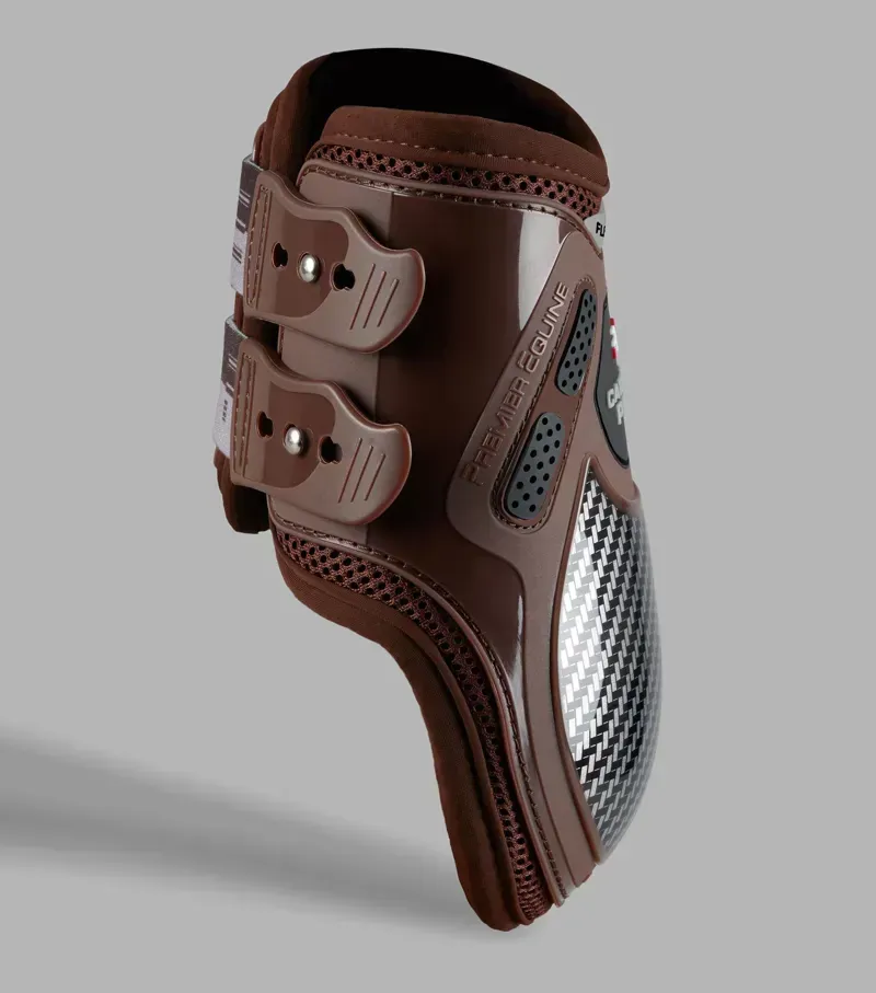 Premier Equine Medium Carbon Pro Fetlock Boots in Brown-3