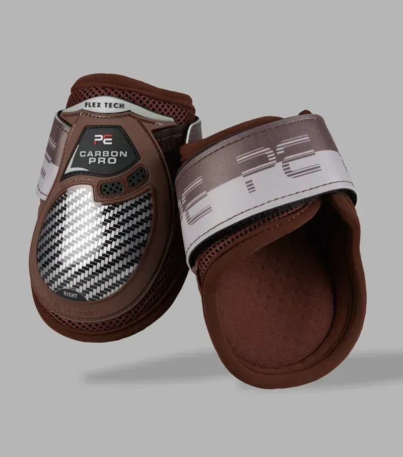 Premier Equine Medium Carbon Pro Fetlock LITE Boots in Brown