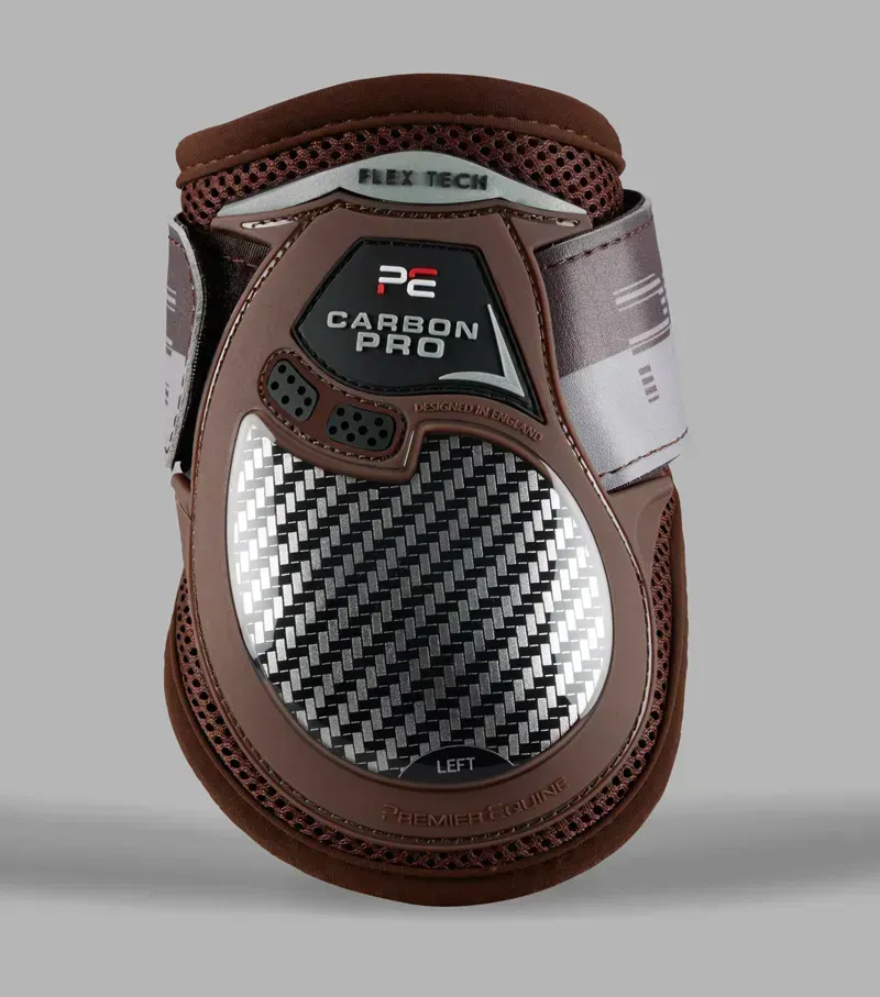 Premier Equine Medium Carbon Pro Fetlock LITE Boots in Brown-1