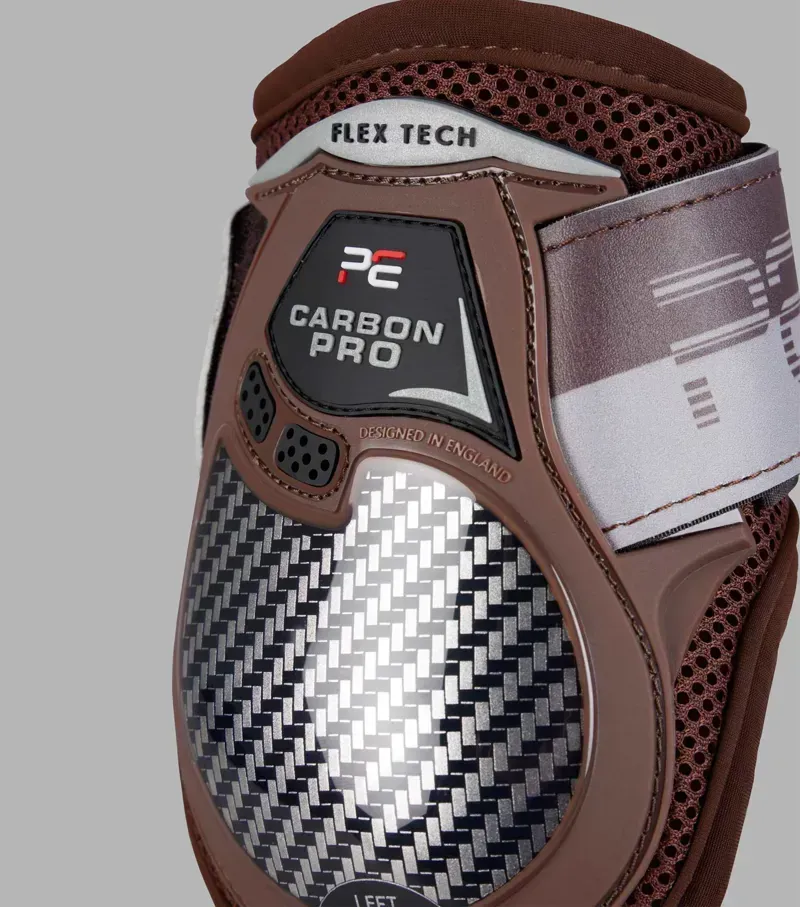 Premier Equine Medium Carbon Pro Fetlock LITE Boots in Brown-2