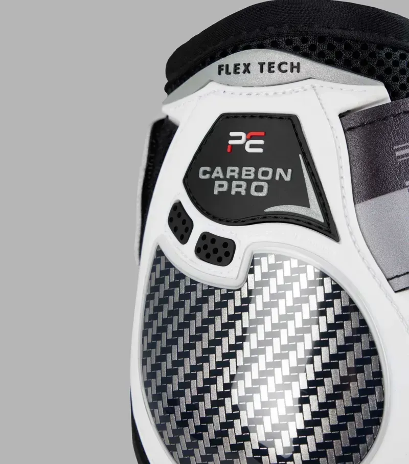 Premier Equine Medium Carbon Pro Fetlock LITE Boots in White-2