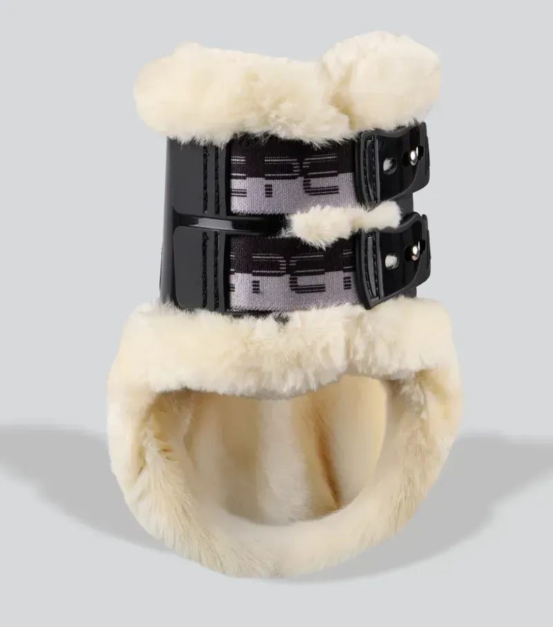 Premier Equine Carbon Pro Techno Wool Fetlock Boots in Black-4