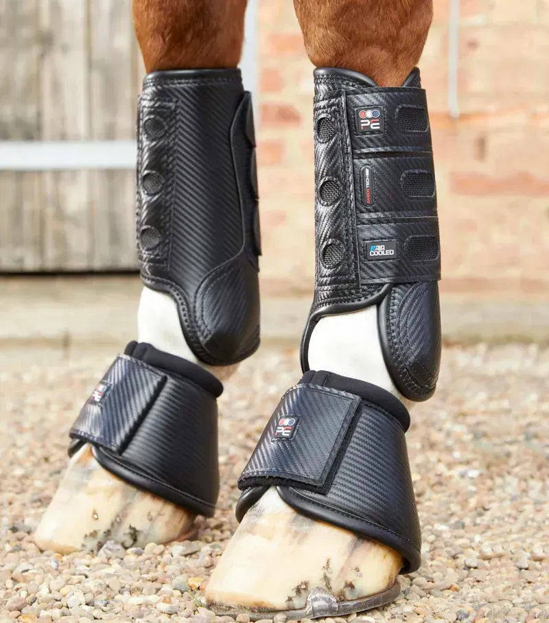 Premier Equine Carbon Tech Air Cooled Eventing Boots in Black