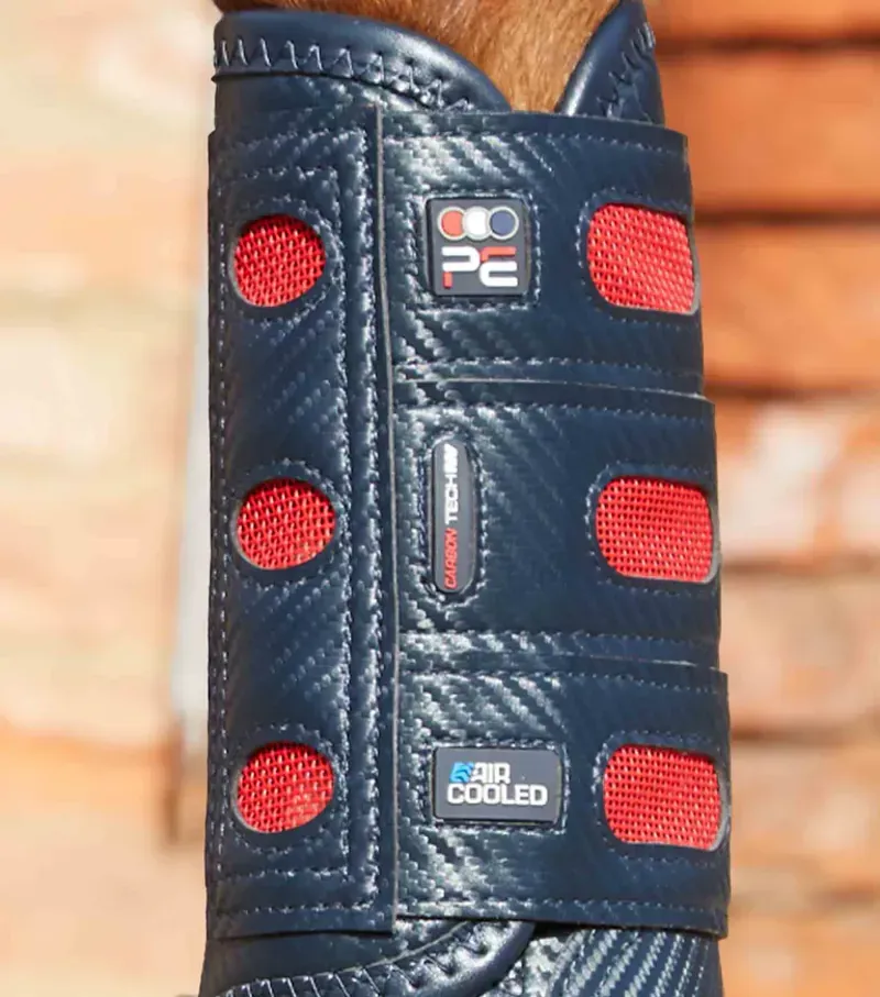 Premier Equine Carbon Tech Air Cooled Eventing Boots in Navy-3