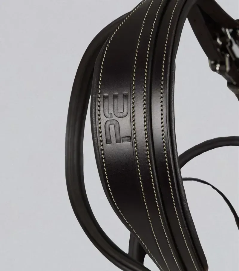 Premier Equine Cassano Snaffle Bridle in Brown-1