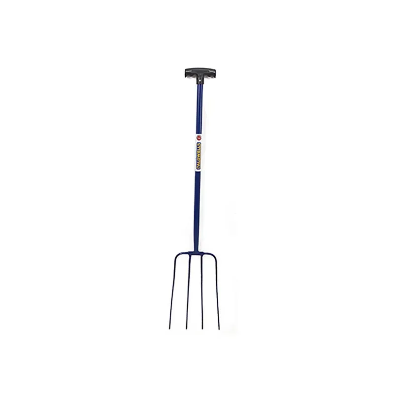 Caldwells 4 Prong Tubular Muck Fork in Blue