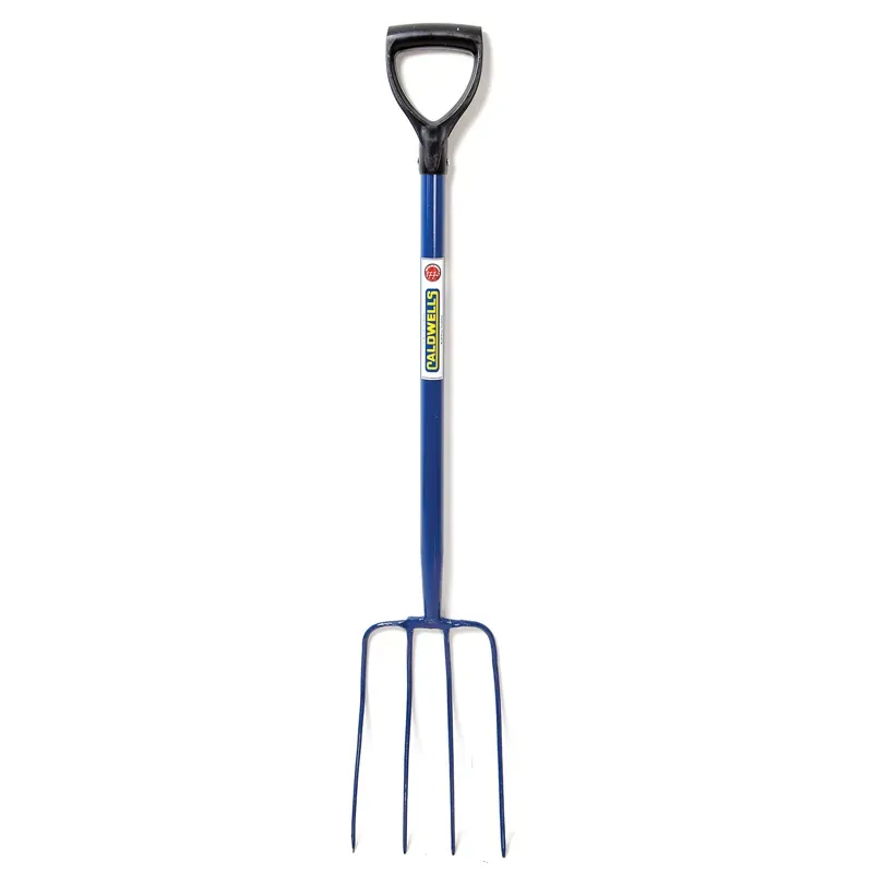 Caldwells 4 Prong Tubular Muck Fork in Blue