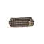 Companion Accessories Country Snuggle Dog Bed in Chocolate Check