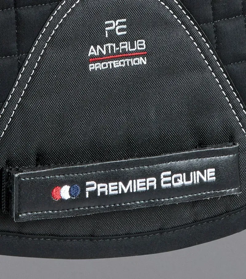 Premier Equine Close Contact Merino Wool European GP/Jump Square in Black-4