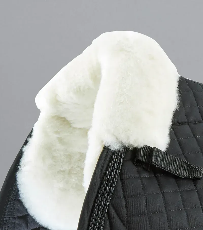 Premier Equine Close Contact Merino Wool European GP/Jump Square in Black-2