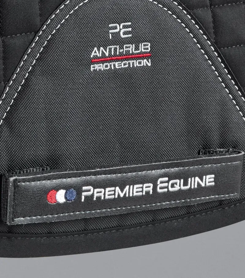 Premier Equine Close Contact Merino Wool European GP/Jump Square in Black-4