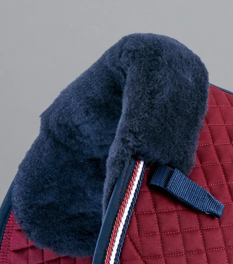 Premier Equine Close Contact Merino Wool European GP/Jump Square in Burgundy-2