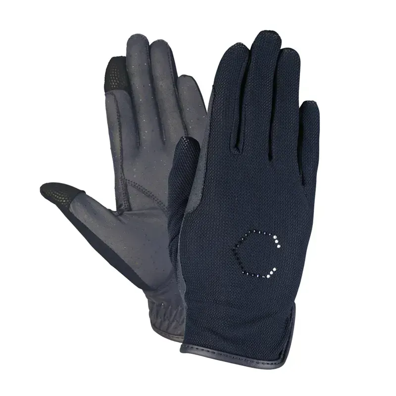 Coldstream Next Generation Lintlaw CoolMesh Summer Riding Gloves in Navy