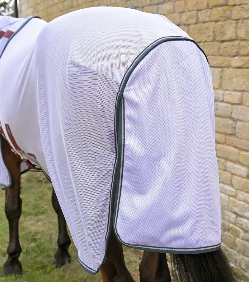 Premier Equine Int. Combo Bug Buster Fly Rug With Belly Flap 6'6 in Lavender-4