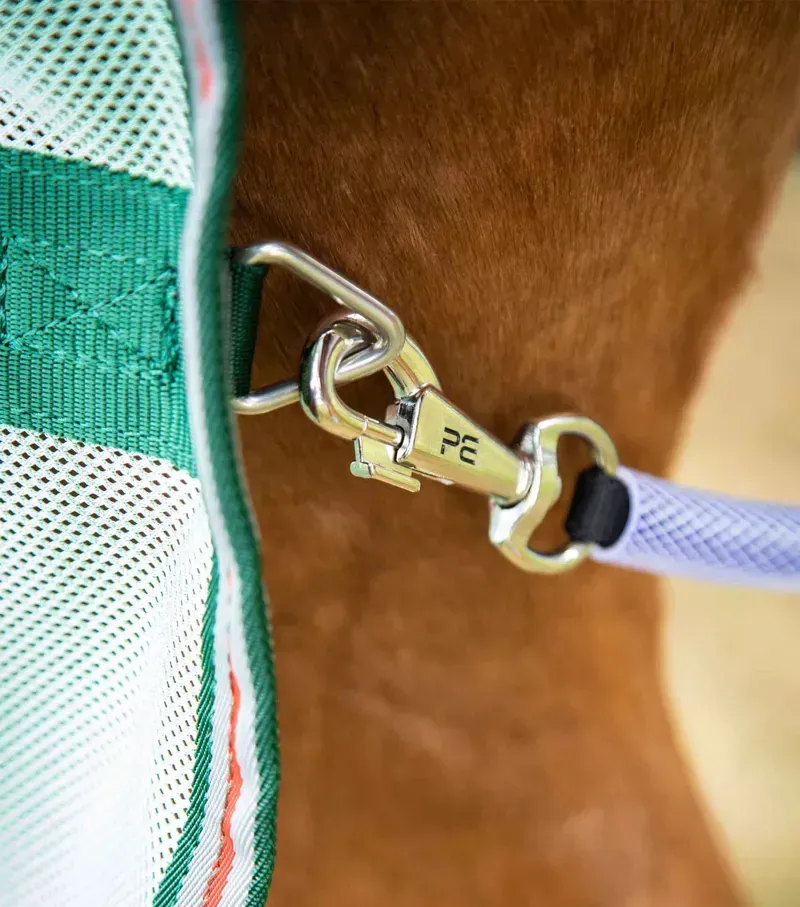 Premier Equine Combo Mesh Air Fly Rug With Surcingles in Mint Green-4