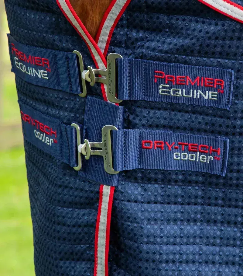 Premier Equine Combo Dry-Tech Horse Cooler Rug in Navy-2