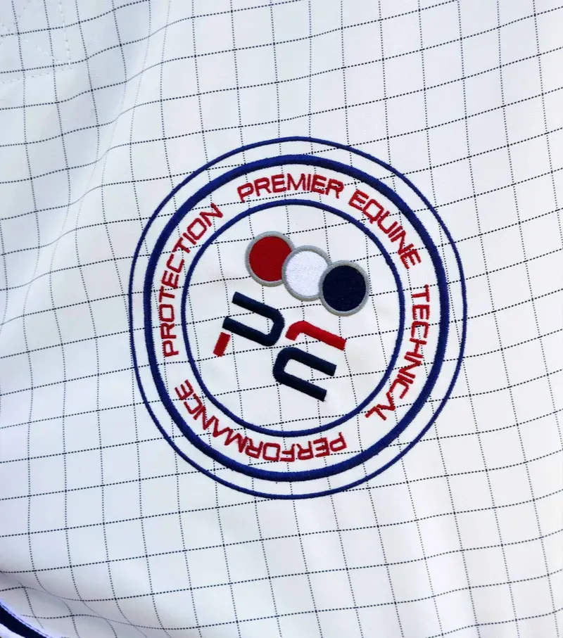 Cotone Original Stable Sheet / White/Navy Check 5'9-3