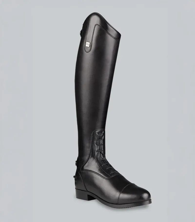 Courbette Leather Field Riding Boots Wide UK 7 in Black