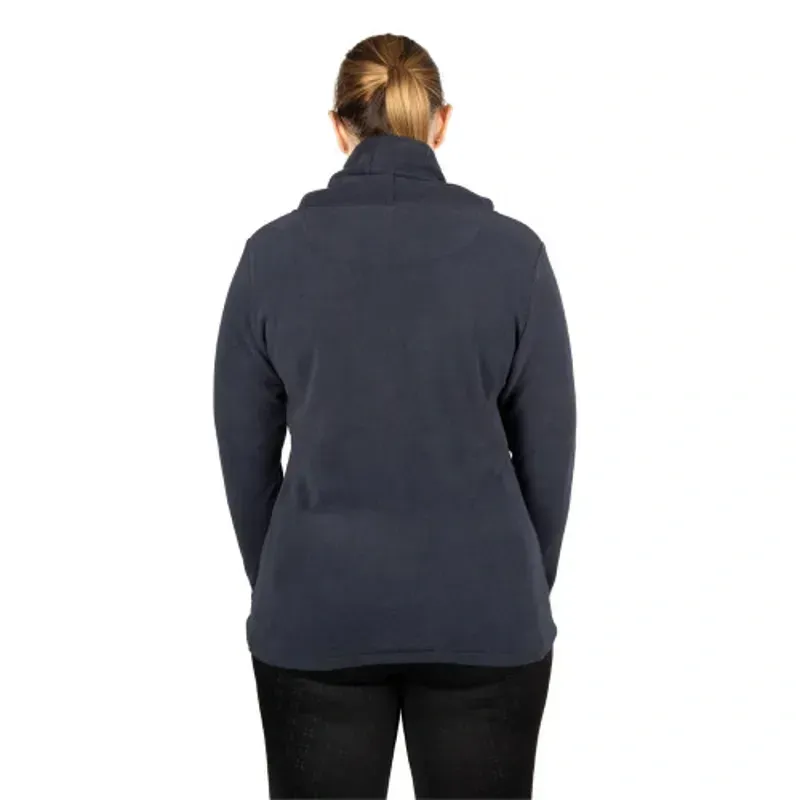 Hy Equestrian Elevate Essential Cowl Neck Top in Navy-1