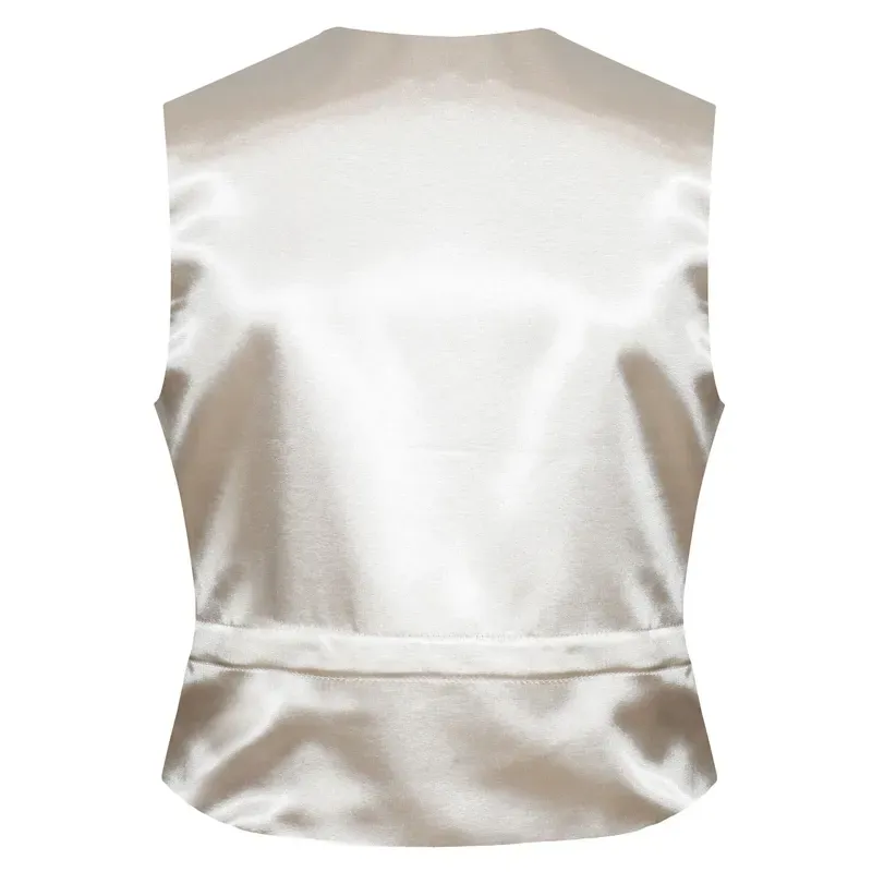 Equetech Classic Tattersall Check Waistcoat in Gold-1