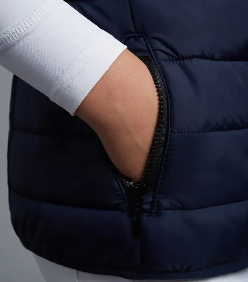 Premier Equine Junior Dante Gilet in Navy-5