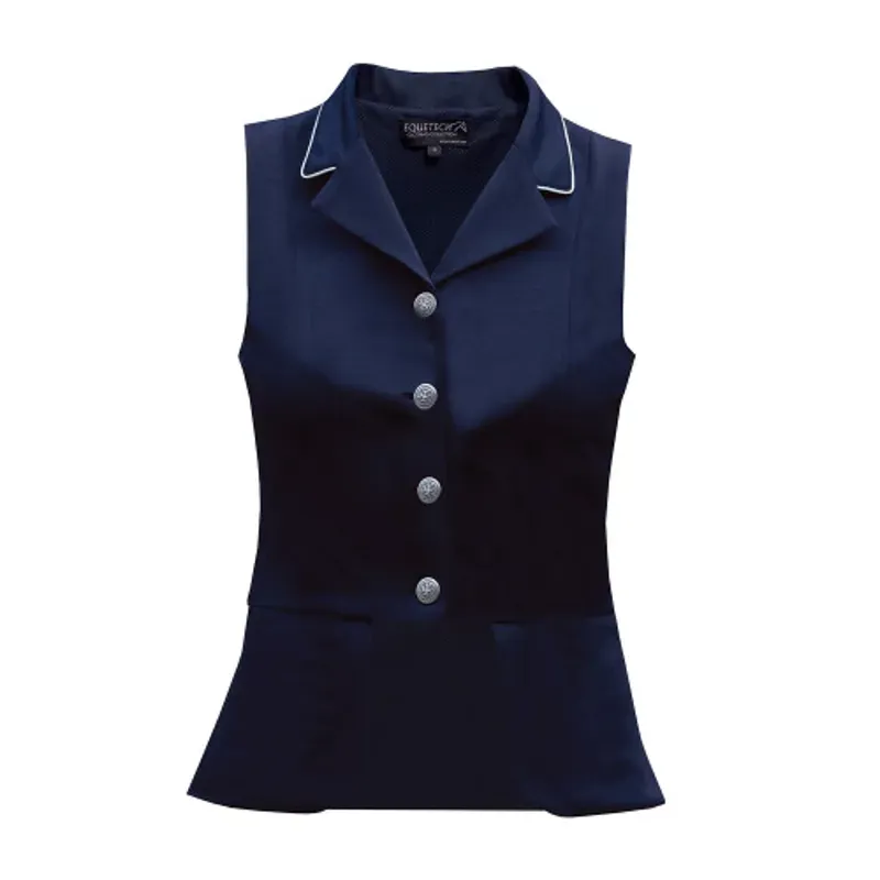 Equetech Dressage Competition Waistcoat in Navy Blue