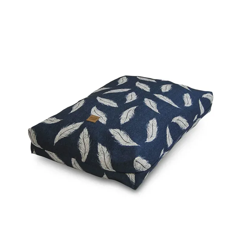 Danish Designs Large Retreat Eco-Wellnes Feather Duvet Cover in Navy/Stone