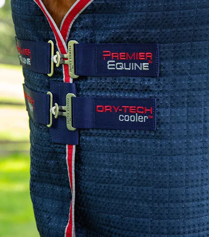 Premier Equine Dry-Tech Horse Cooler Rug in Navy-2