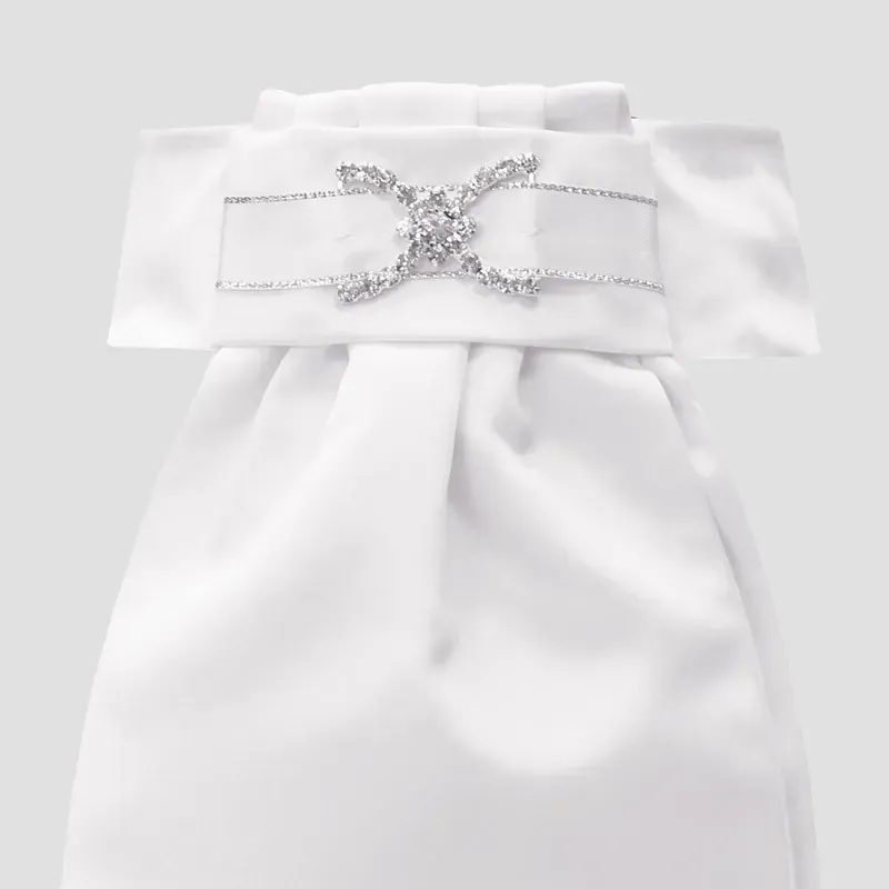 Equetech Ameila Deluxe Ready Tied Stock in White