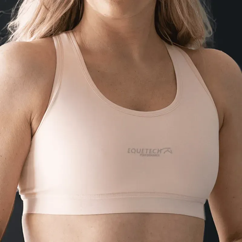 Equetech Performance Sports Bra in Nude/Beige-1