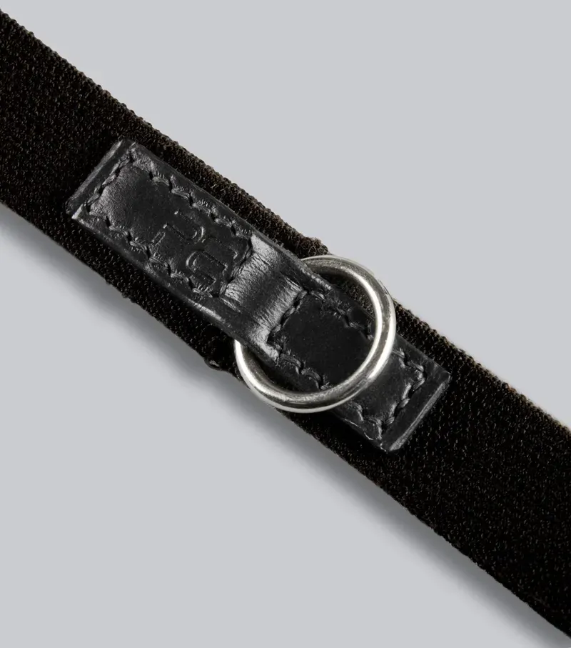 Premier Equine Int. Elastic Curb Strap 3/4 inch Cob in Black-3