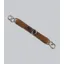 Premier Equine Int. Elastic Curb Strap 3/4 inch Cob in Dark Havana