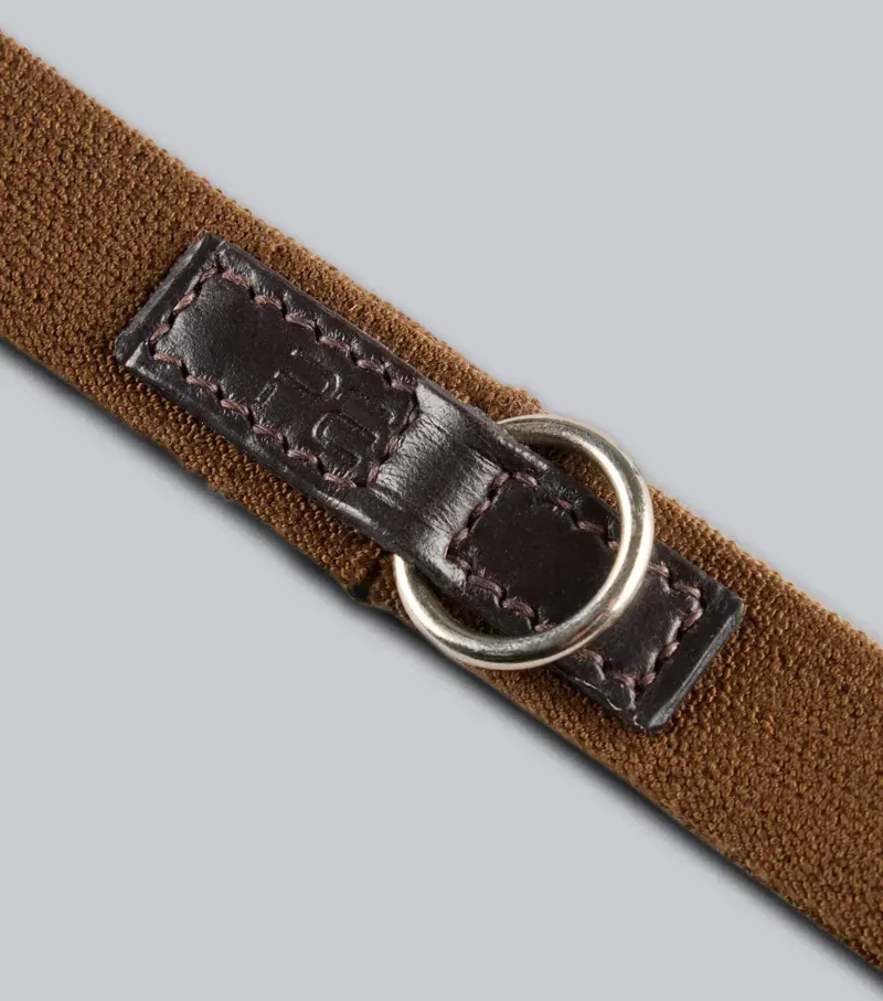 Premier Equine Int. Elastic Curb Strap 3/4 inch Pony in Dark Havana-1