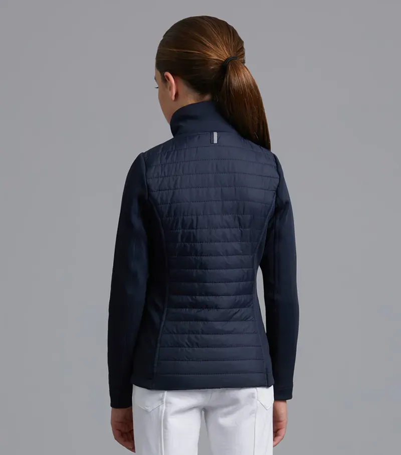 Premier Equine Mini Elena Girl's Hybrid Riding Jacket in Navy-2