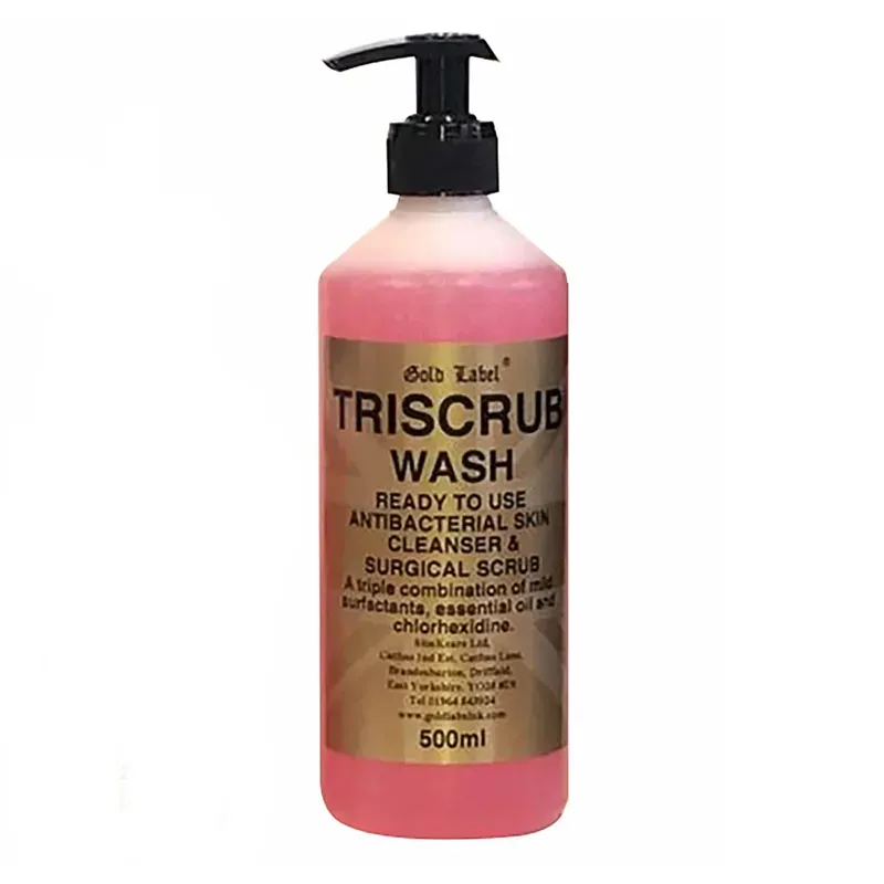 Gold Label 500ml Triscrub Wash in Pink
