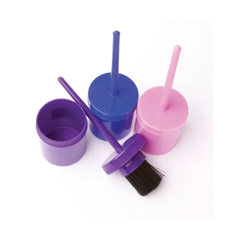 Lincoln Horse Care Accessories Hoof Oil Brush w/Container in Pink