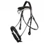 Whitaker Lynton Snaffle Bridle with Spare Browband in Black