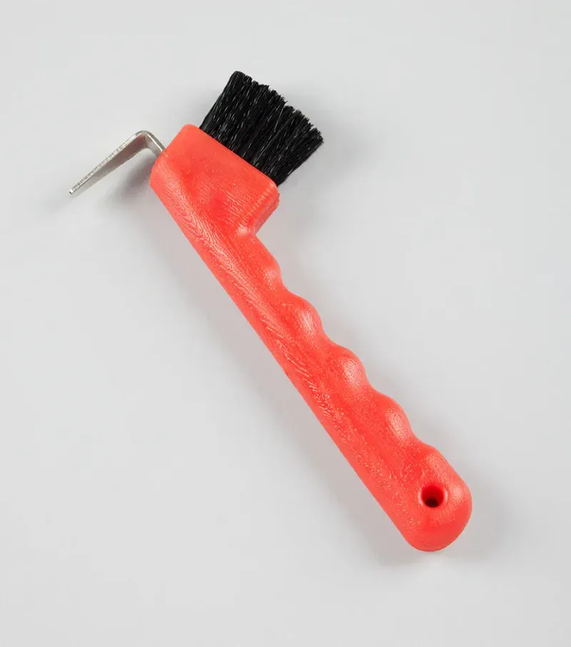 Premier Equine Ergonomic Hoof Pick in Red