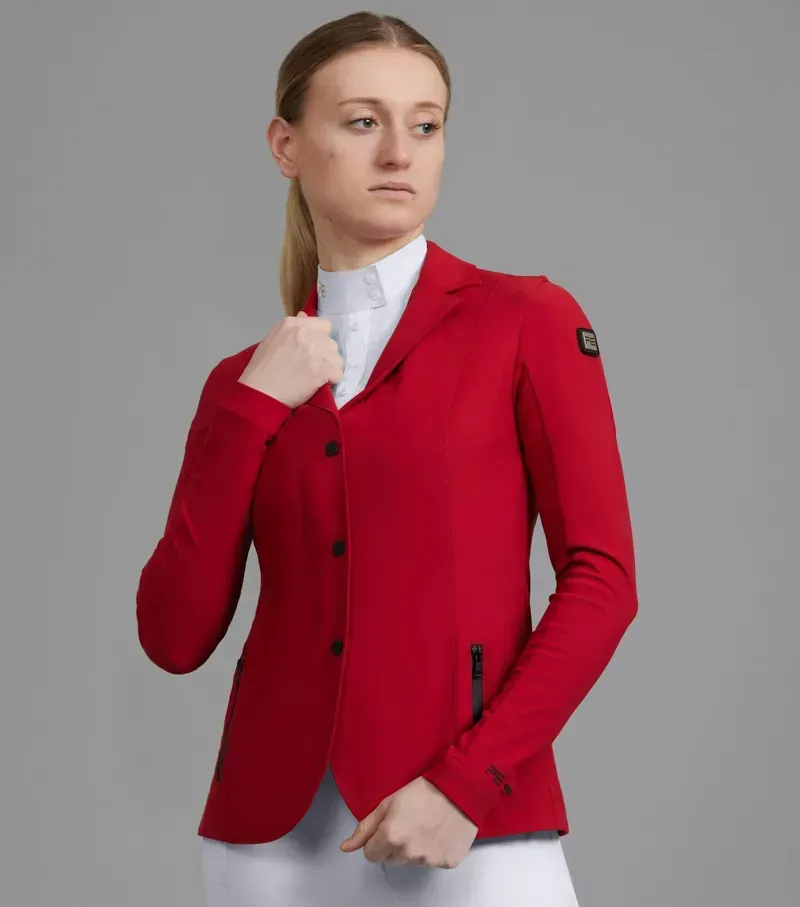 Premier Equine UK 6 Ladies Evinco Competition Jacket in London Red