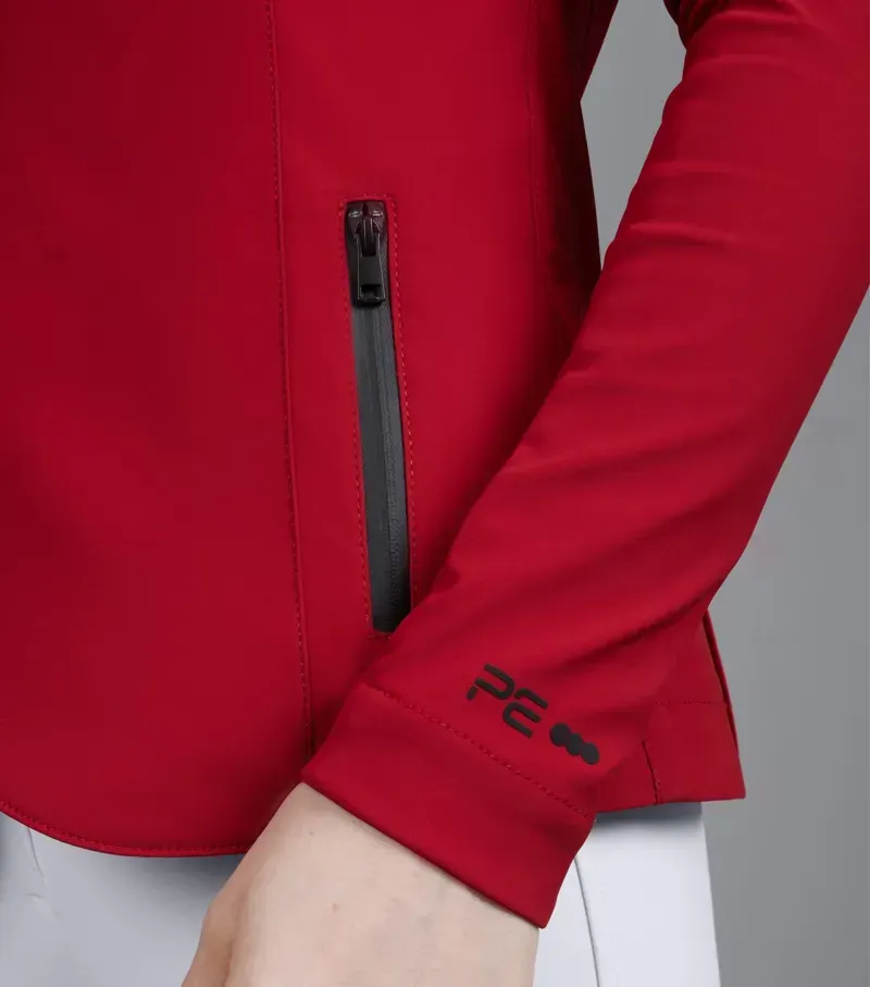 Premier Equine UK 6 Ladies Evinco Competition Jacket in London Red-2