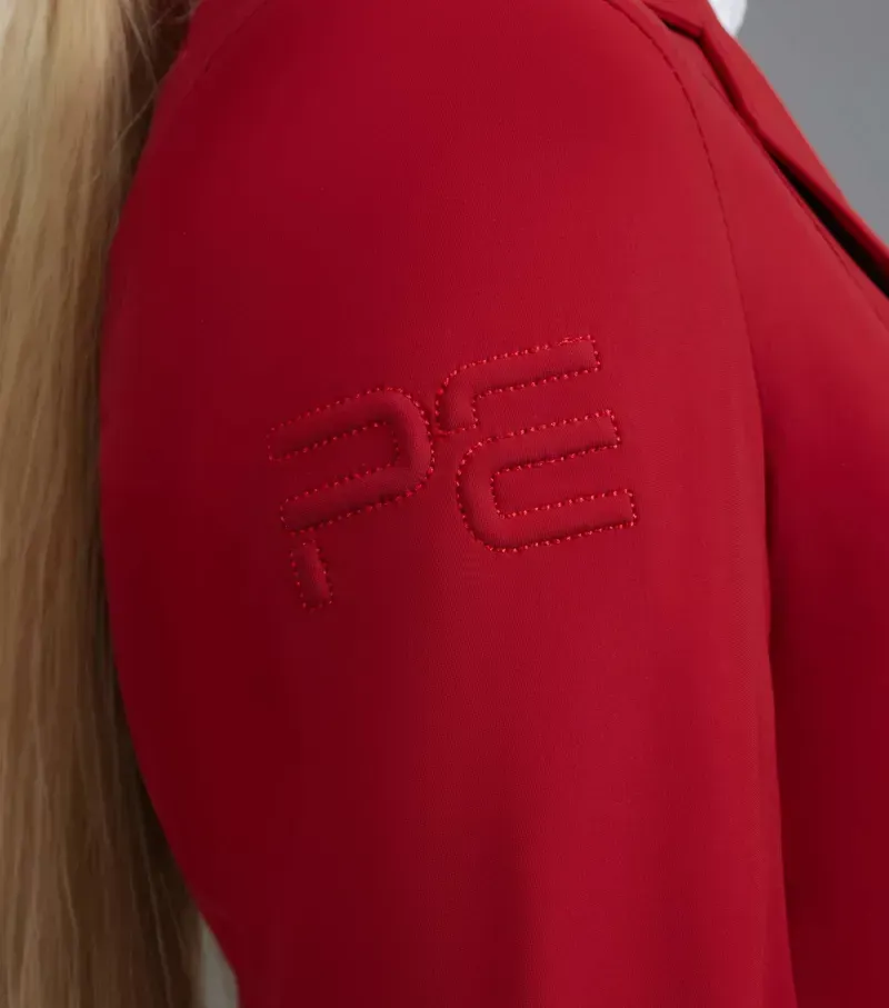 Premier Equine UK 6 Ladies Evinco Competition Jacket in London Red-3