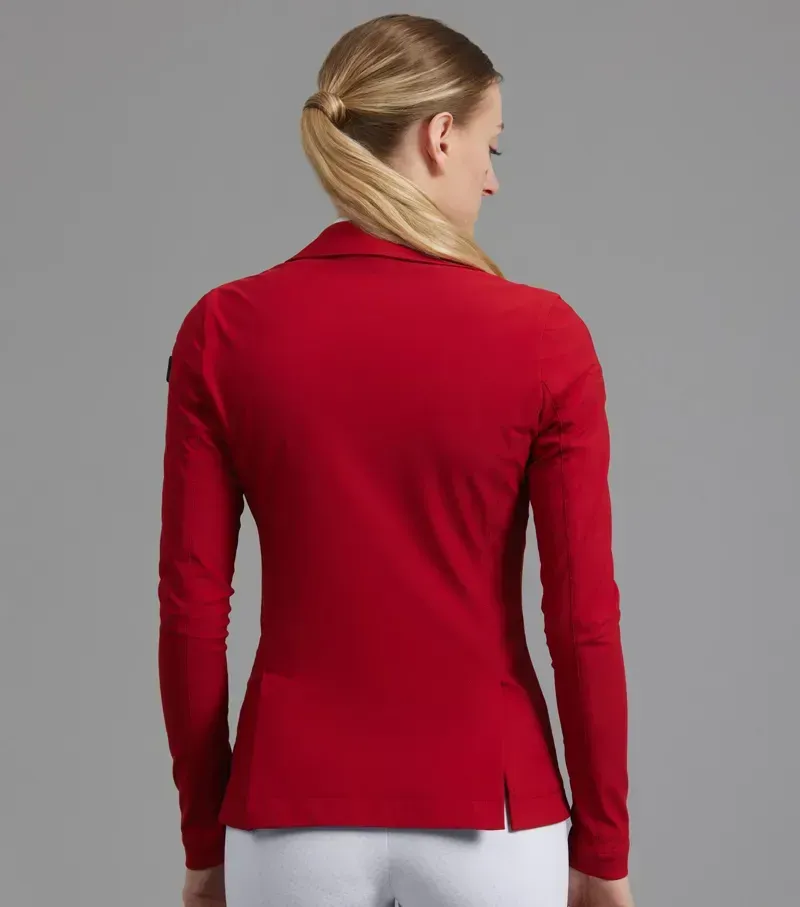 Premier Equine UK 6 Ladies Evinco Competition Jacket in London Red-5