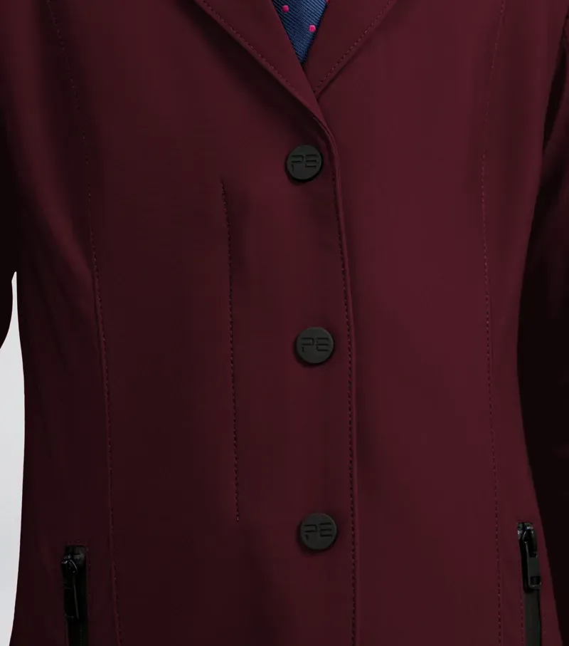 Premier Equine Int. Girls 7-8 Years Evinco Competition Jacket in Wine-1