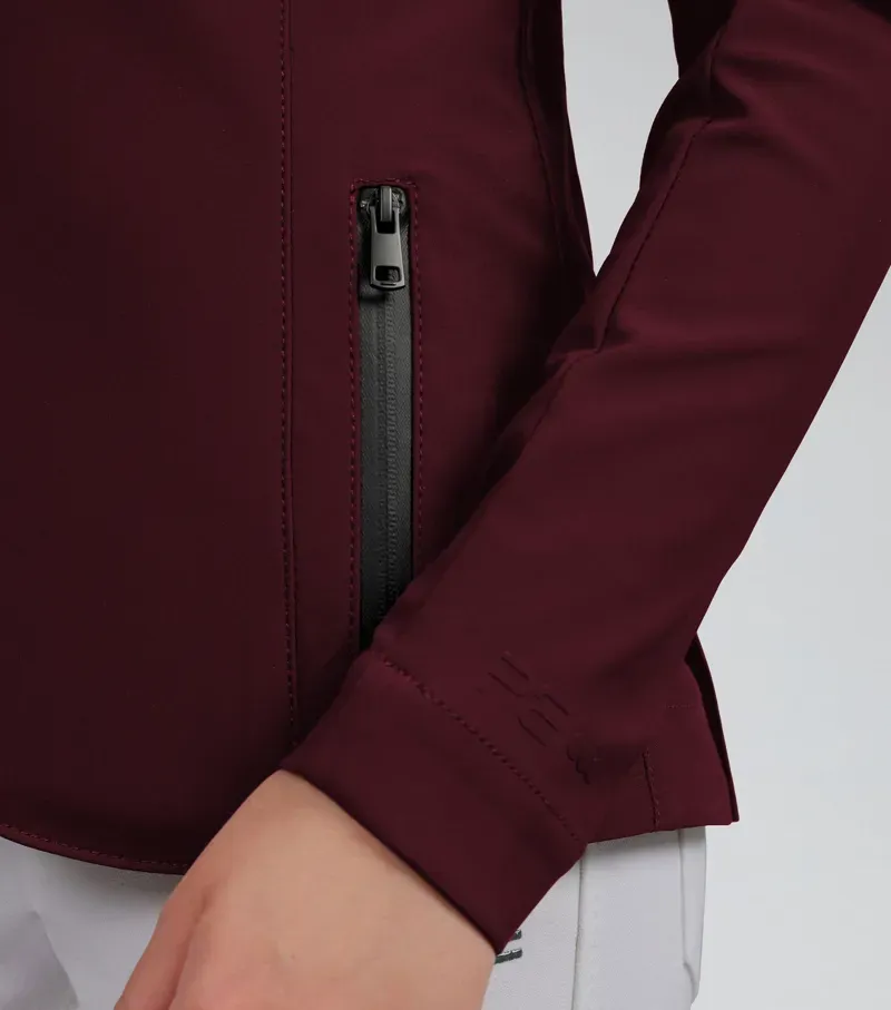Premier Equine Int. Girls 9-10 Years Evinco Competition Jacket in Wine-3