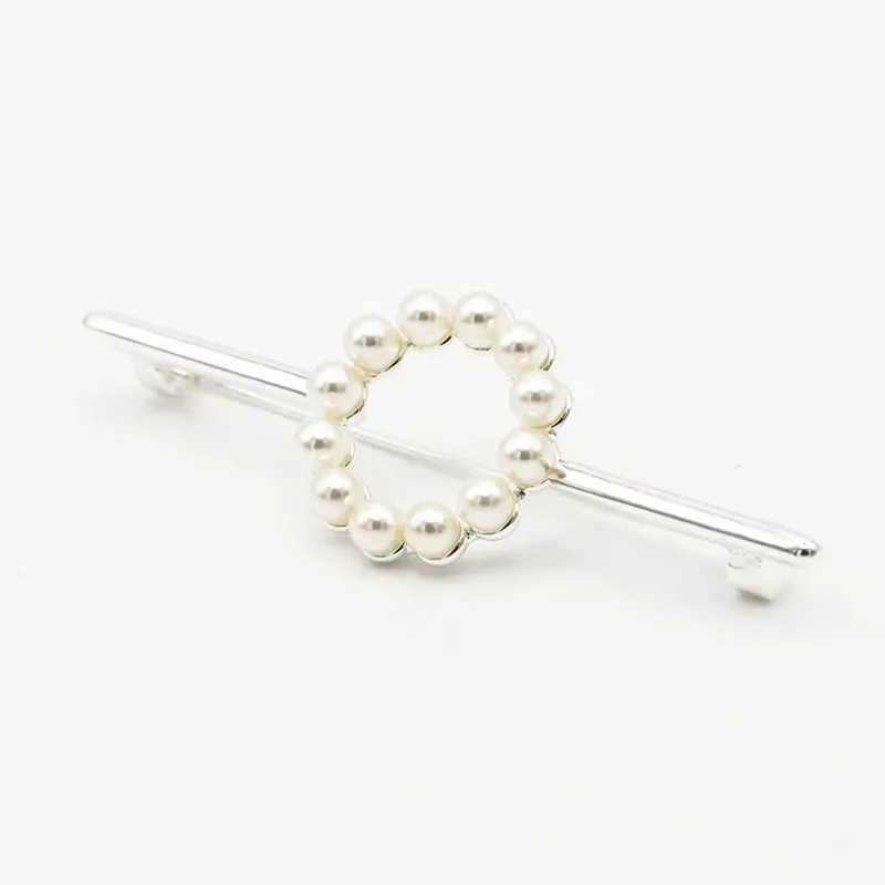 Equetech One Size Deluxe Halo Stock Pin in Silver