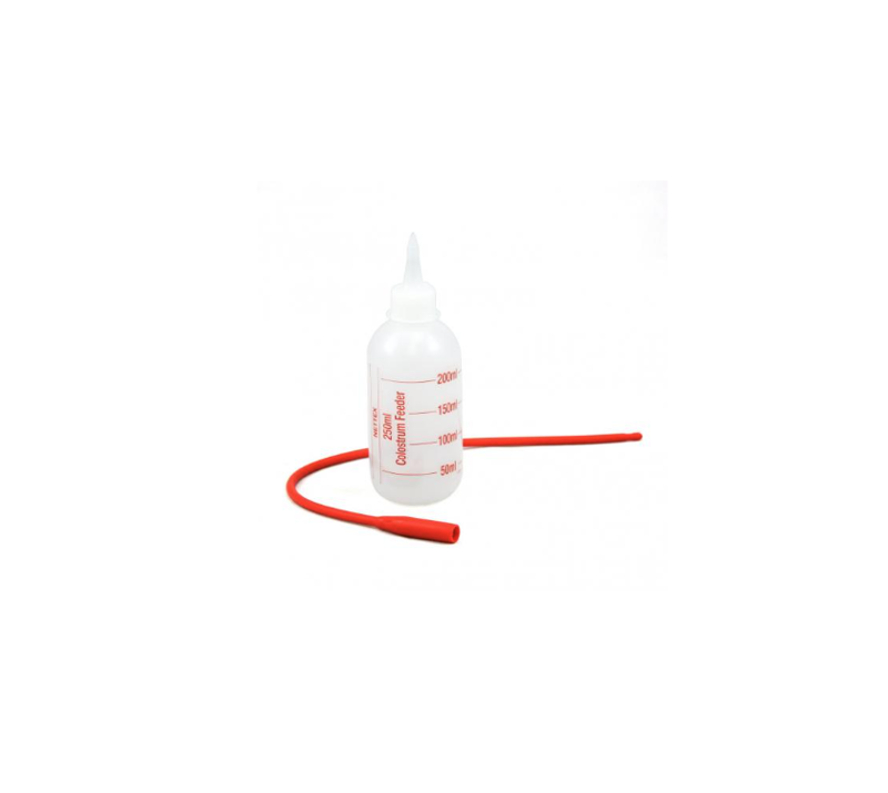 Nettex Colostrum Feeder with Bottle and Orange Latex Tube