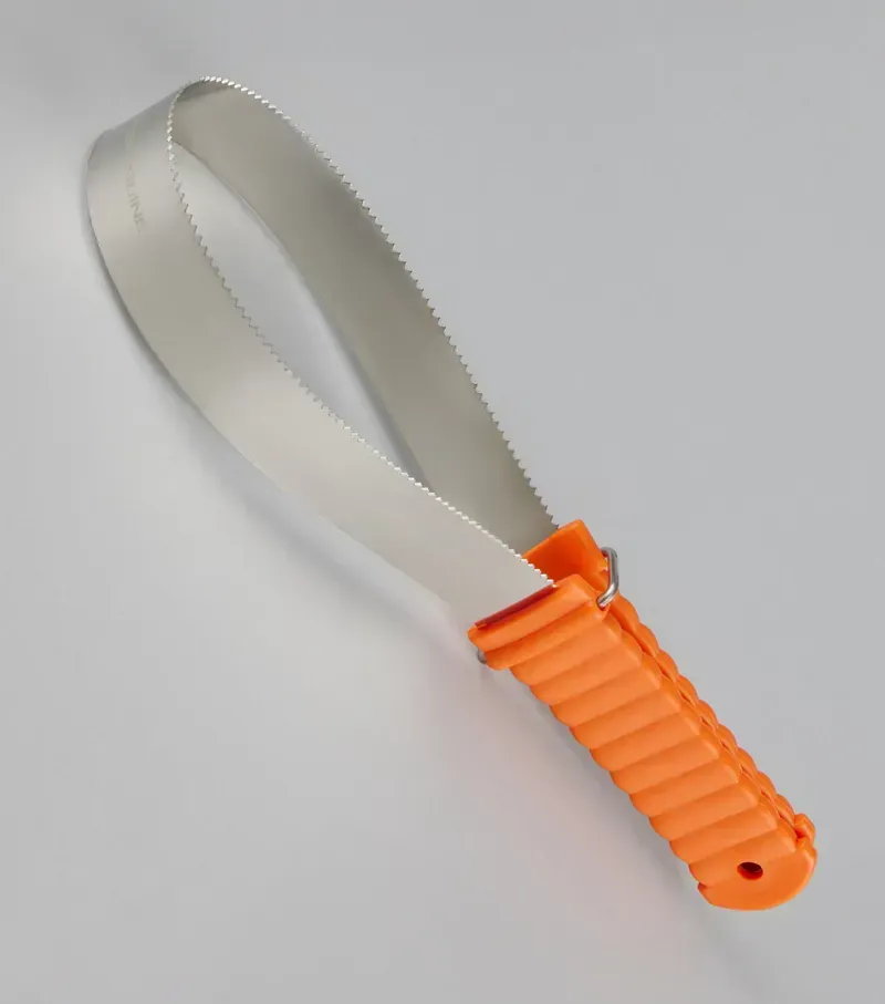 Premier Equine Flexi Metal Sweat Scraper and Shedding Tool in Orange